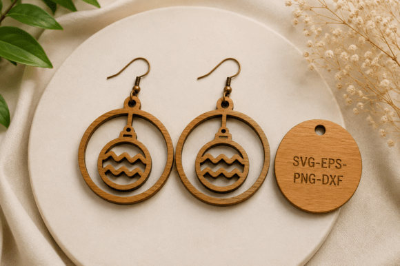 Christmas Ornament Earrings SVG Review