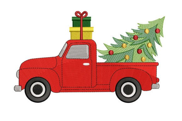 Christmas Truck Embroidery: A Publisher’s Review