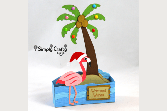 Flamingo Christmas Card SVG: A Summer Twist