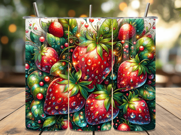 Fresh Summer Strawberry Tumbler Wrap Review