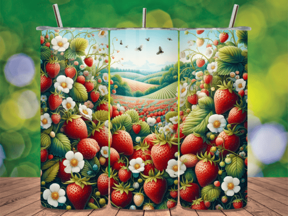 Garden Strawberry Field Tumbler Wrap Review