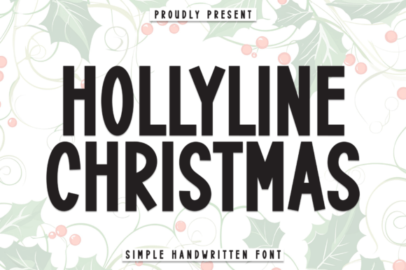 Hollyline Christmas: A Display Asset for Festive Web Design