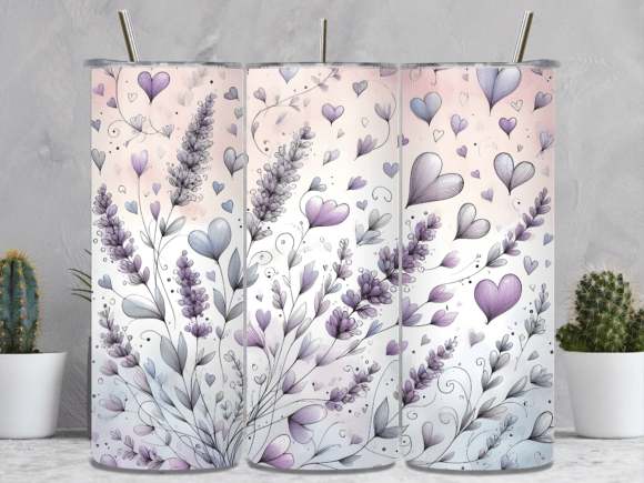 Purple Lavender Heart Tumbler Wraps Review
