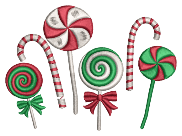 Review: Christmas Candy Cane Lollipop Embroidery