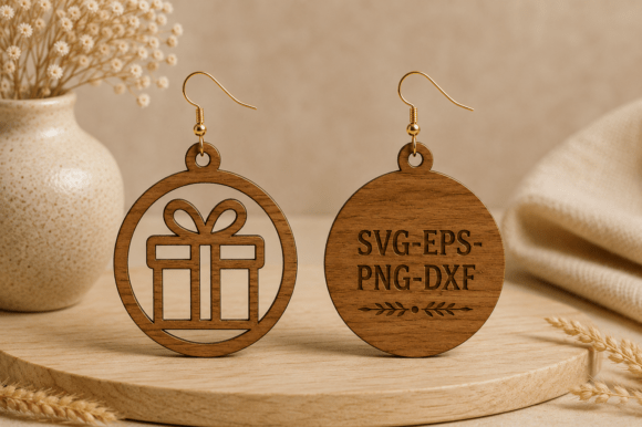 Review: Christmas Gift Earrings SVG for Designers