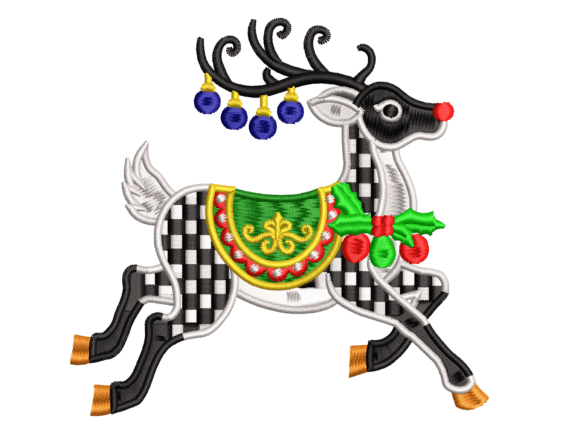 Review: Christmas Reindeer Embroidery Design for Real Projects