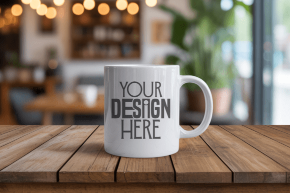 Rustic Coffee Cup Mug: Product Mockups for Blogs