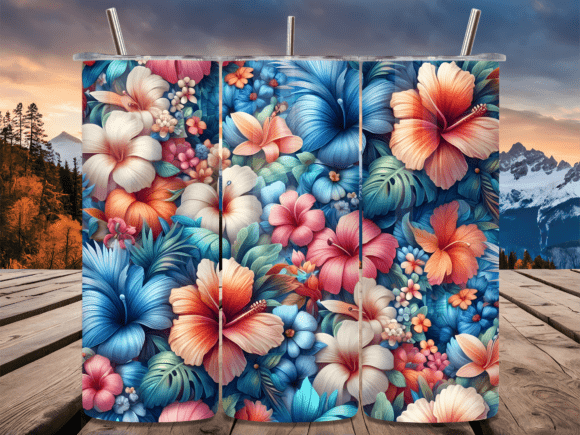 Tropical Hibiscus Flower Beach Tumbler Wraps Review