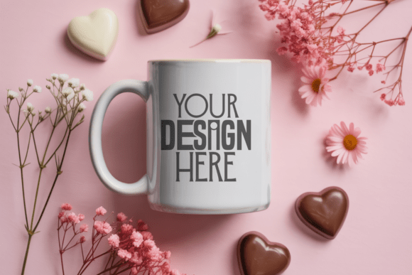 Valentine’s Day Mug Mockup for Product Mockups