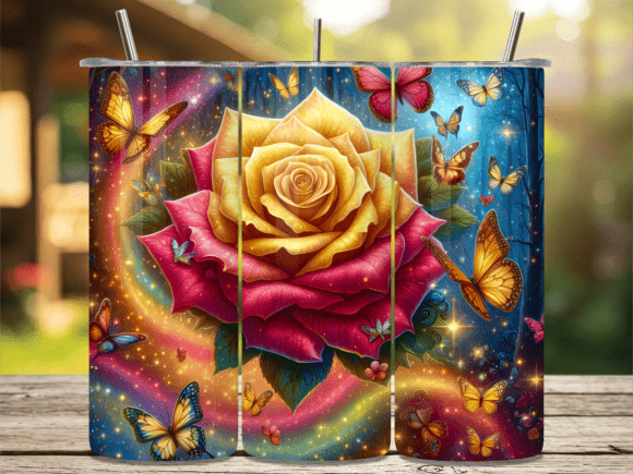 Yellow Rose Butterfly Tumbler Wrap Review
